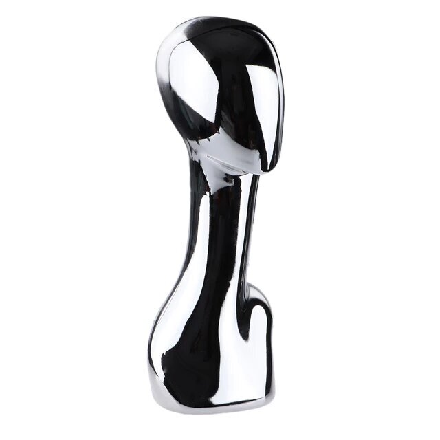 Long-Neck Silver Electroplated Head Mannequin Hat Display Stand Wig Model Soft Decoration Model Room Hat Storage Rack Hat Holder Long-Neck Silver Electroplated Head Mannequin Hat Display Stand Wig Model Soft Decoration Model Room Hat Storage Rack Hat Holder
