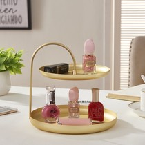 Double - deck jewelry cosmetics include tray earrings ring plate jewelry tray multi - function