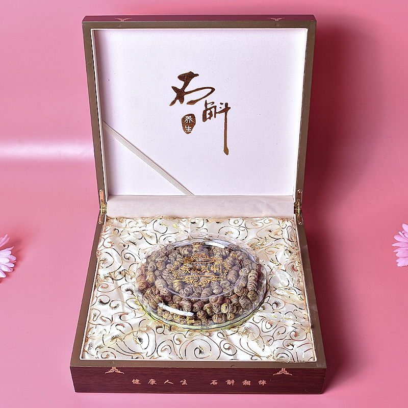 (Buy 3 send 1) Big grain Tin Tin Maple Gift Box 400g Dendrobium Candidum DENDROBIUM RICE Dried Strips of dried noodles