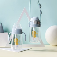 Материал тритан, одна чашка на четверых, синий (соска+соломинка)