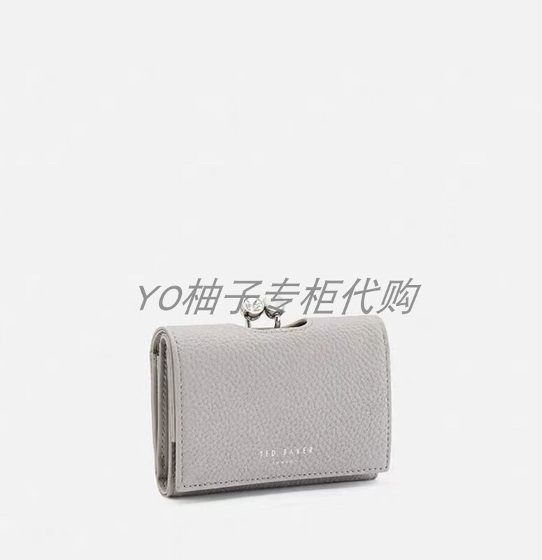 British Women's Genuine Leather Cowhide Card Holder 70% off Buckle Short Multi-Card Slot Zipper Coin Purse Diamond Buckle Wallet
