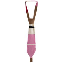 Single bundle plus size womens dopamine colorful striped autumn clothing multi-scene relaxed atmosphere versatile artistic knitted tie