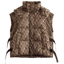 Single bundle large size womens down vest jacket womens winter slimming MM layered tops