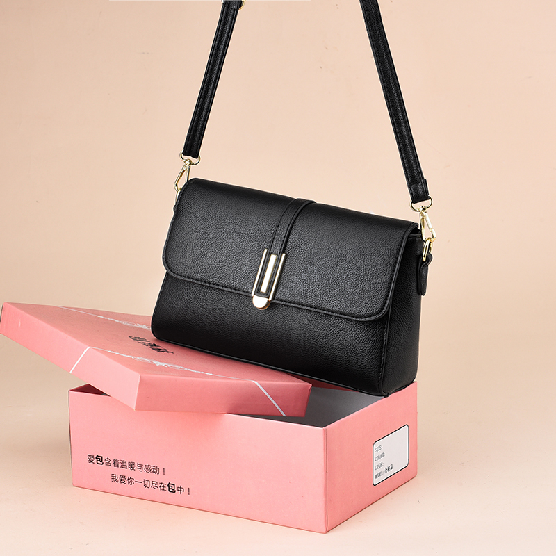 Mom's Bag 2026 New Model Shoulder Bag Soft Leather Versatile Middle-Aged Women's Crossbody Bag Gift for Mother-In-Law Shopping Bag Women's Bag