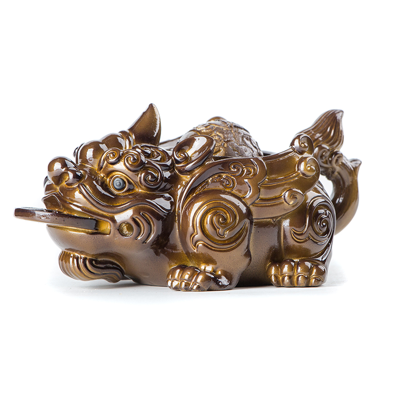 Spoil the mythical wild animal creative tea sets tea tea tray accessories kung fu spray fine furnishing articles can keep color pet fortune