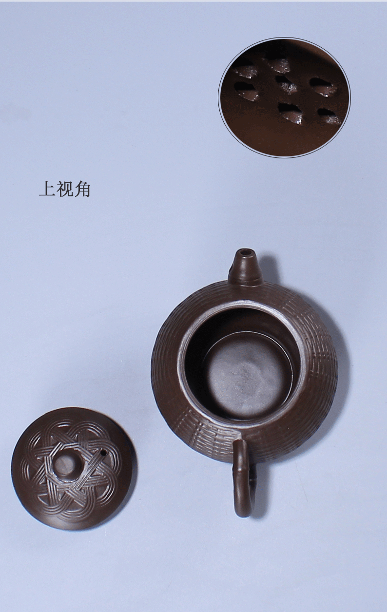 Ceramic teapot tea violet arenaceous single pot of household contracted and I kung fu tea set a single teapot creative tea