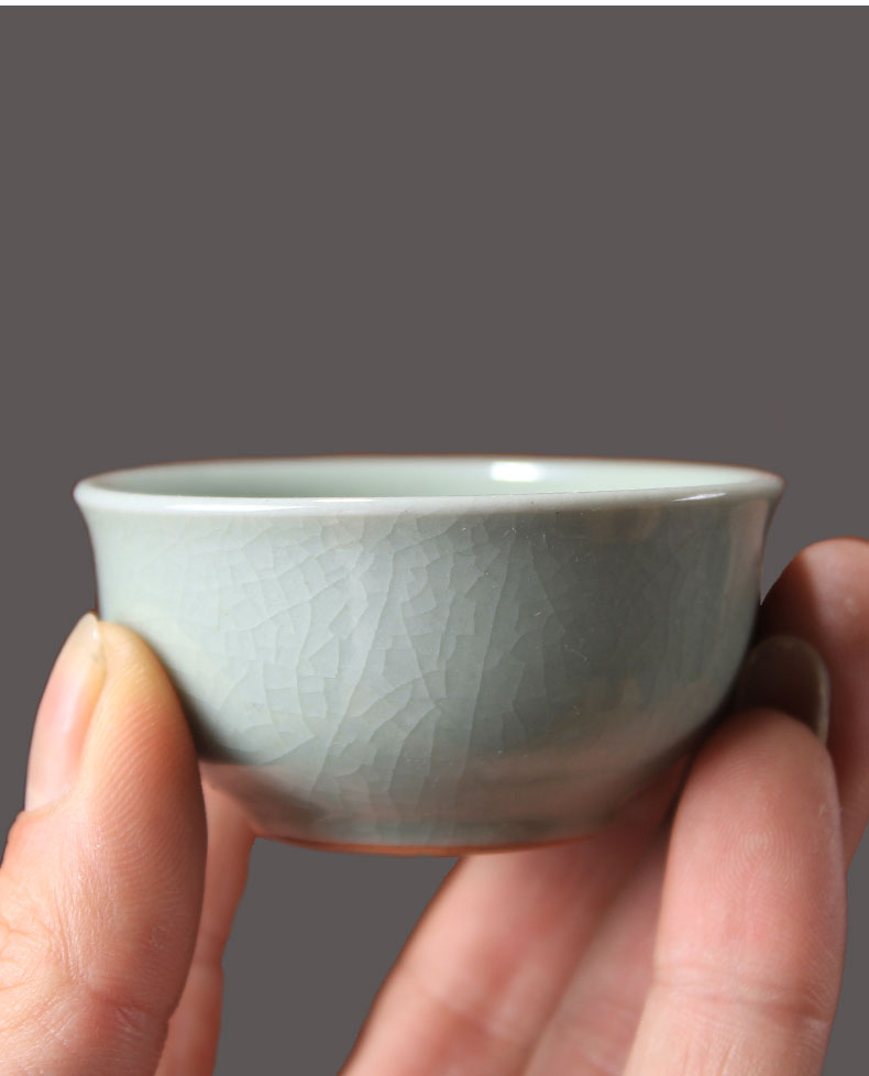 Household ceramic cups kung fu small teacups master single cup light tea bowl sample tea cup elder brother your up glass up