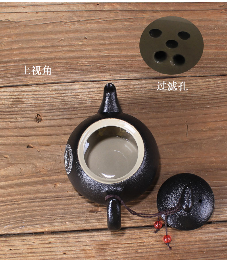 Ceramic teapot tea pot of single household contracted modern kung fu tea set a single free private custom carved lettering