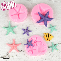 Chocolate Silicone Mold Sea Star Molds Marine Ensemble Fishtail SeaStar Shells Sea Snail Coral Cake Dessert Decorations