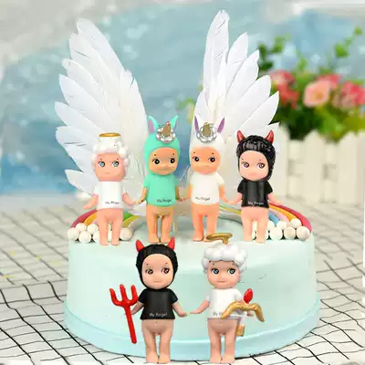 Starry moon light cake baking decoration demon Angel unicorn Cupid unicorn ornaments Angel doll