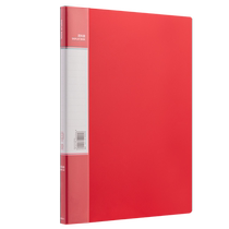 Deli red information book A4 file transparent inner pages test paper storage stationery organization office supplies folder prenatal care storage book certificate collection book student picture album storage insert model