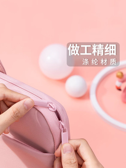 得力手提电脑包女14寸苹果笔记本macbook内胆15.6寸文件公文包