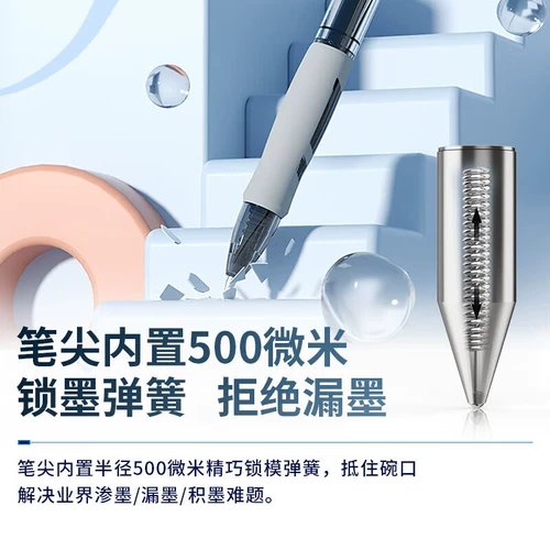 Ручка-роллер для школьников, черные красные канцтовары, высококачественная ручка на водной основе для офиса, шариковая ручка