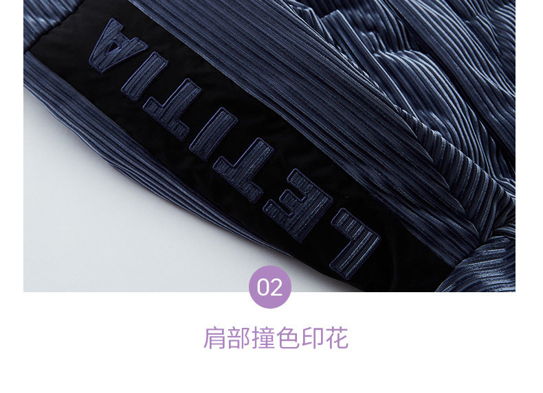 波司登旗下 冰洁 女士丝绒面料 加厚中长款羽绒服 90%含绒量 图11