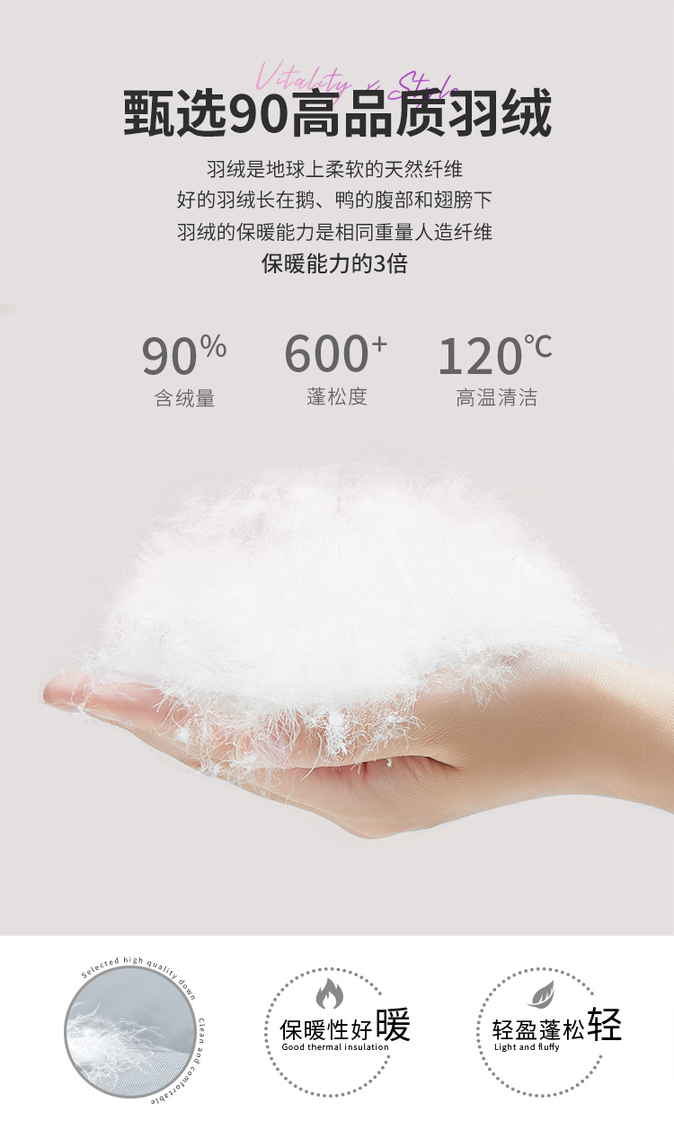 波司登旗下 冰洁 女士加厚大毛领 长款过膝羽绒服 图5