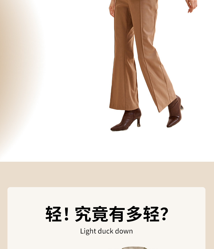 冰洁 女士立领/连帽轻薄羽绒服 图3