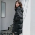 Bingjie trùm đầu thời trang mid-down down jacket nữ 2019 mùa thu và đông mới nữ vịt xuống áo khoác thủy triều J90143304D - Xuống áo khoác