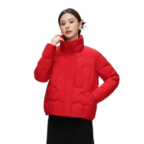 Flying in the Snow 2024 Autumn and Winter New Womens Short Stand Collar Down Jacket Mom Style Fashionable Temperament Simple Versatile Warmth