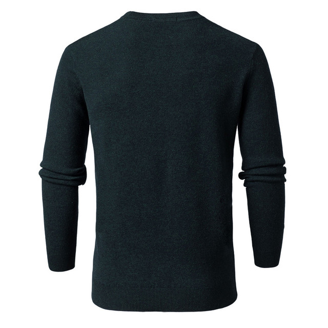 Flying in the Snow 2023 Autumn and Winter New Men's Sweater Cashmere Solid Color Casual Warm Pullover Versatile Top Sweater Classic