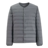 Осенний удерживающий тепло пуховик подходит для мужчин и женщин для влюбленных, круглый воротник