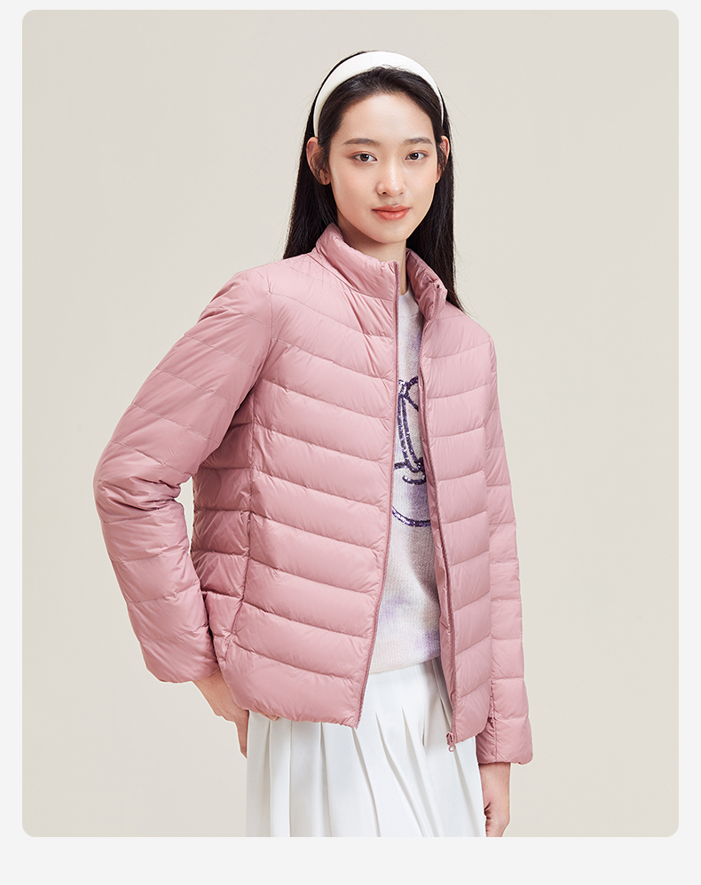 雪中飞 女款 轻型时尚立领羽绒服 图14