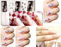 30 Sheets Lot Design Tip Nail Art Sticker 3D Decal Manicure: