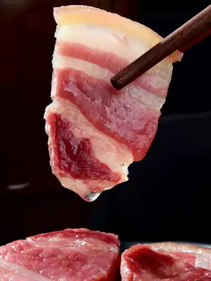 New bacon, Anhui bacon, pig meat, air-dried, marinated bacon, home-cooked dishes, knife plate, fragrant bacon, claypot cuisine