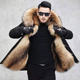 ເສື້ອກັນຫນາວຜູ້ຊາຍ Parker ຂະຫນາດໃຫຍ່ວ່າງສໍາລັບໄວຫນຸ່ມແລະໄວກາງຄົນຍາວ fox raccoon fur liner ຖອດອອກໄດ້ imitation fur jacket