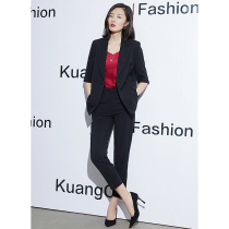 Short Sleeve Suit Suit Woman 2022 Summer thin Temperament Fashion Little West Suit Professional sol Business Business Positive Dress