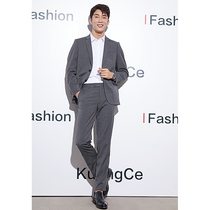 Korean mens suit suit formal business casual suit wedding groom dress small suit British slim suit