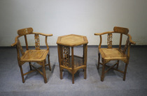 Old Elm Ming style solid wood living room coffee table Leisure table and chair ring combination Taishi chair Leisure chair Zen Chinese chair