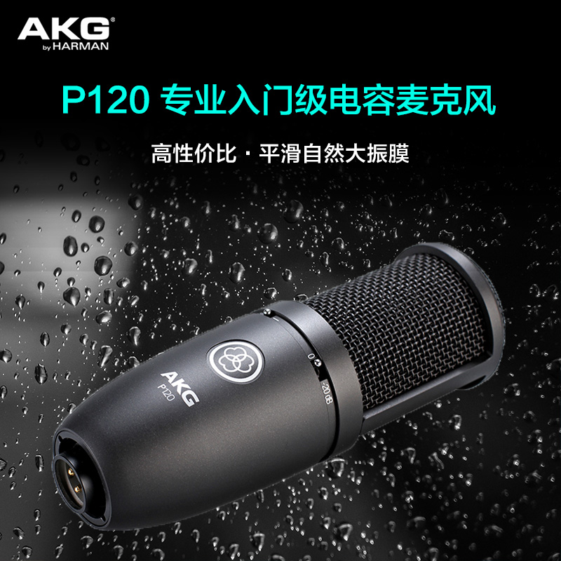 AKG Love Tech P120 Big Vibration Film Recordings Capacitive Microphone Mike Anchor Live K Singing Cardwear