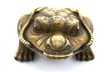 Golden Toad Brass Pendulum to Fill Gold Water Real Body Shop