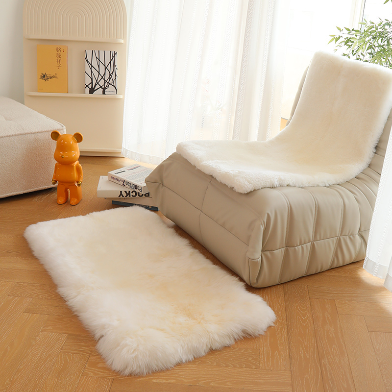 Long Fur Carpet for Bedroom, Bedside Rug, Entryway Shoe Bench Cushion, Wool Mat, Rectangular Wool Rug, Foot Mat Long Fur Carpet for Bedroom, Bedside Rug, Entryway Shoe Bench Cushion, Wool Mat, Rectangular Wool Rug, Foot Mat