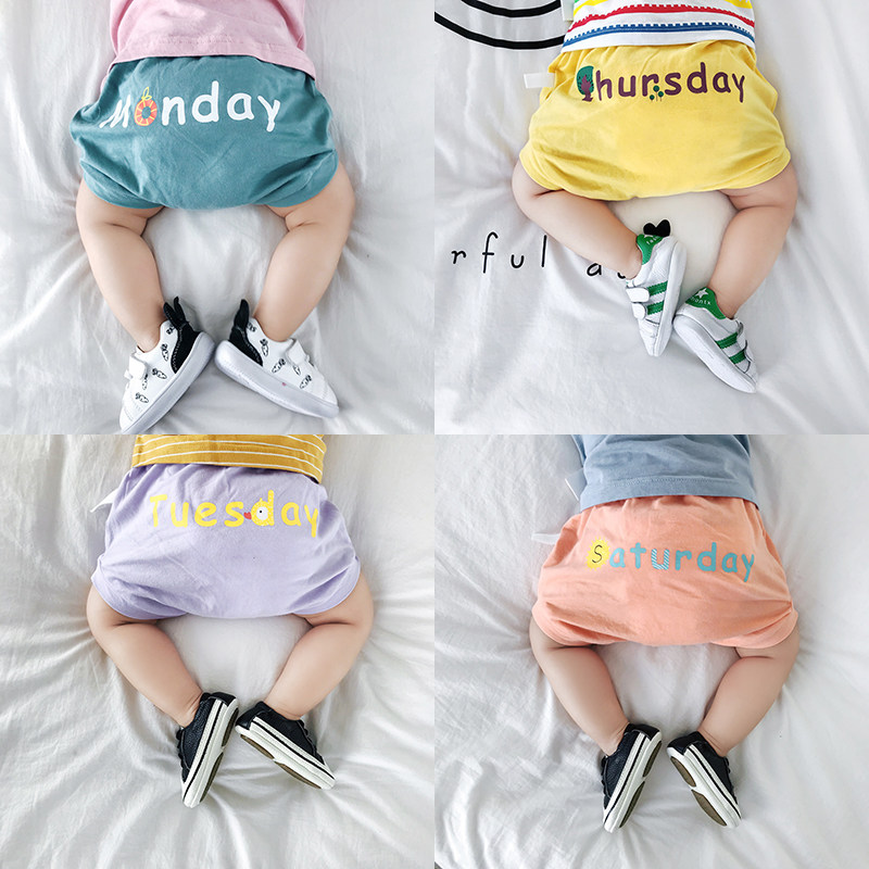 Baby shorts, big PP pants, butt, female baby, male, summer, summer, thin section, male baby, belly protection, baby pants, outer wear