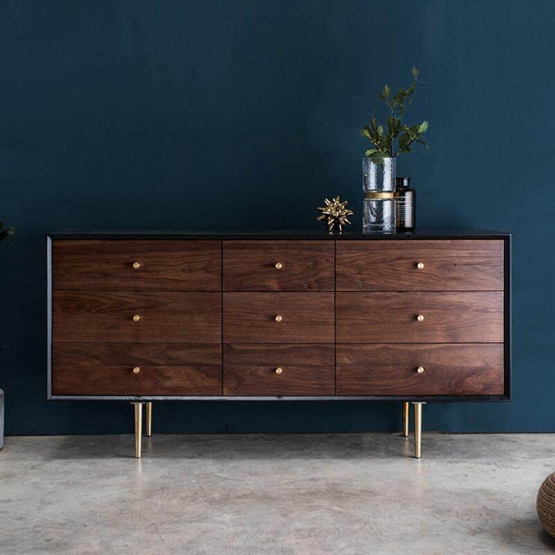 Simple dining cabinet Nordic solid wood display cabinet hall cabinet modern living room TV cabinet storage cabinet new