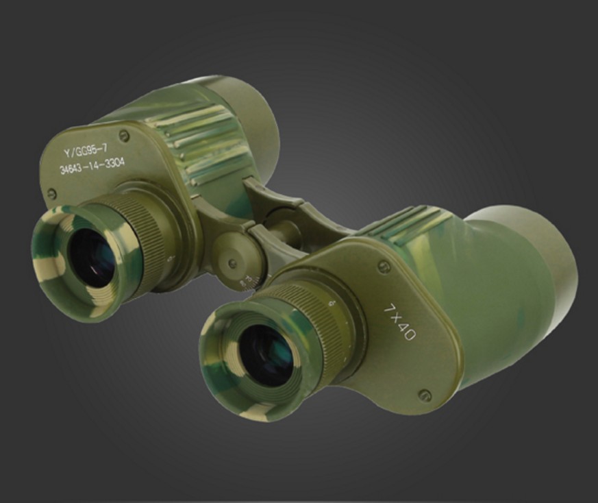正品95式双筒望远镜军wyj7X40坐标测距高倍高