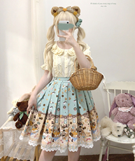 Вечерние платья *sleepingdoll自制* 塔芙薇薇 棉布可爱娃娃领爱心扣内搭衬衫