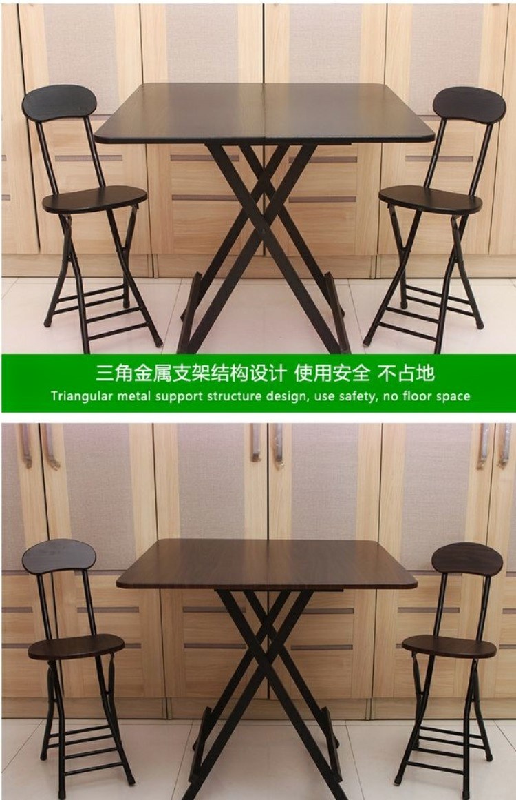 Bàn ăn nhà gấp bàn ăn gia đình 2 người - 4 căn hộ nhỏ Zhuozi đơn giản tròn ngắn - Bàn bàn điều chỉnh độ cao