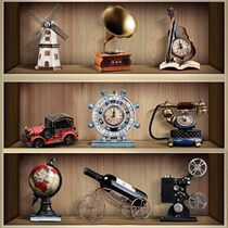 80s Nostalgia Old Objects Furniture Decoration Family Home Furnishing Adornment Living Room Table Small Pendulum Pieces