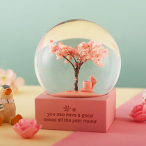 Dream Four Seasons Crystal Ball Music Box Music Box Dream Snowflake Princess Girl Birthday Childrens Day Gift