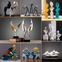 Modern simple Dapeng ornaments living room decorations European sculpture creative home accessories wine rack office furnishings