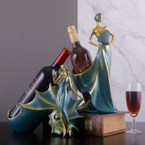 Nordic creative wine rack ornaments European-style home living room restaurant bar wine cabinet decorations wine rack furnishings