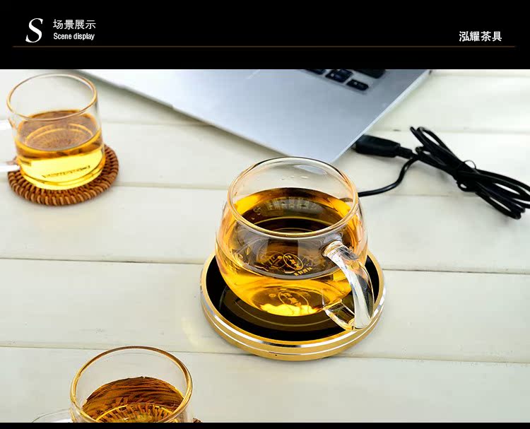 Association, longteng V fashion insulation base temperature warm milk tea heater keller mat glass teapot tea