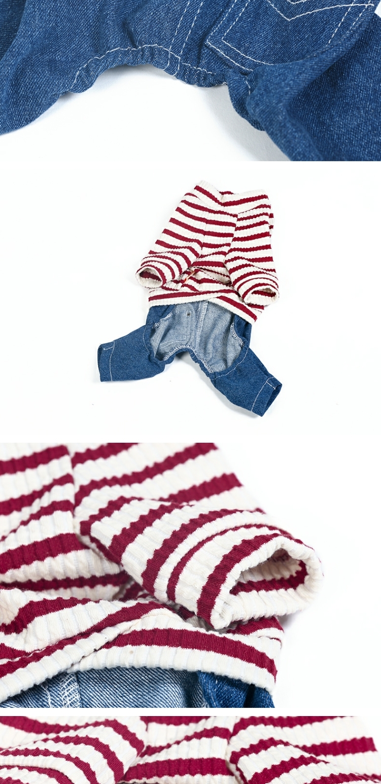 Quần áo cho chó Teddy Bomei chú chó nhỏ bốn chân quần áo jumpsuit cún con mùa xuân và mùa hè quần áo bình thường - Quần áo & phụ kiện thú cưng áo thú cưng