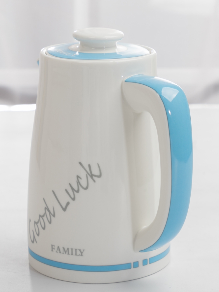 Association, longteng cold ceramic kettle home big handle Europe type cold water capacity of high temperature resistant flower tea powder