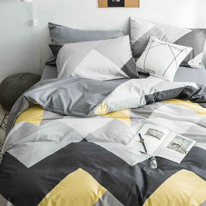 Cotton is covered in a single set of 1 5m200230 single double Nordic cotton cotton male and female student dormitory cover