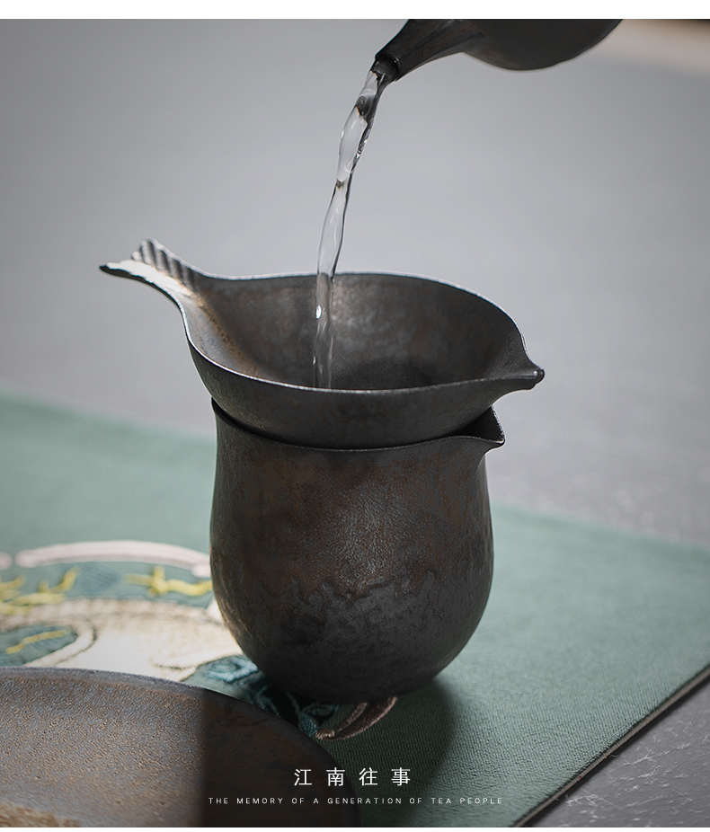 Jiangnan past) ceramic filter fine gold tail an artifact tea tea tea tea strainer filter filter