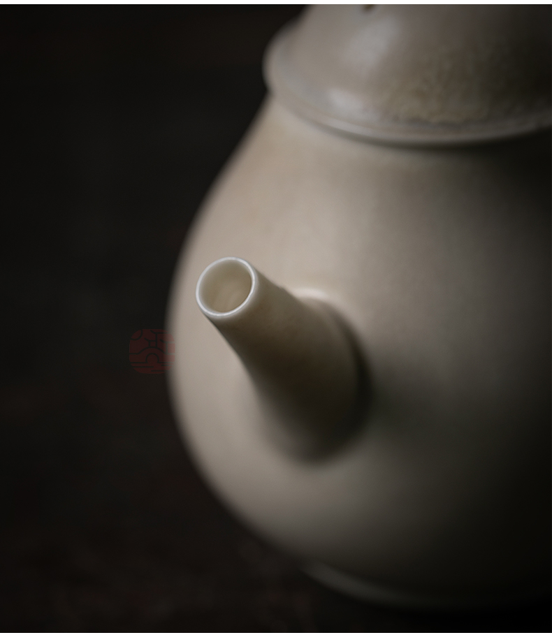 Jiangnan past plant ash little teapot ceramic household hand made firewood pear type pot of kung fu tea pot teapot