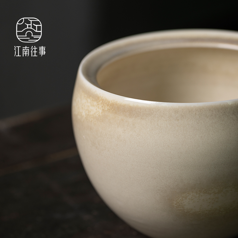 Jiangnan past ceramic tea - leaf bucket water jar dust firewood kung fu tea tea accessories of zen built in hot water bucket